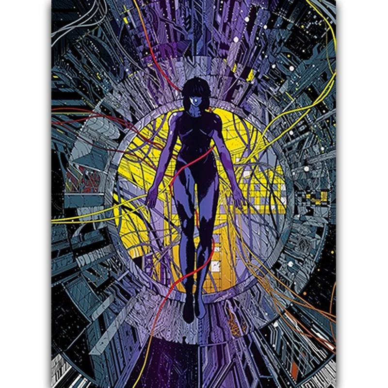 

AliExpress Ghost In The Shell Movie Poster Modern Minimalist Cartoon Character Home Bedroom Living Room Decoration Painting