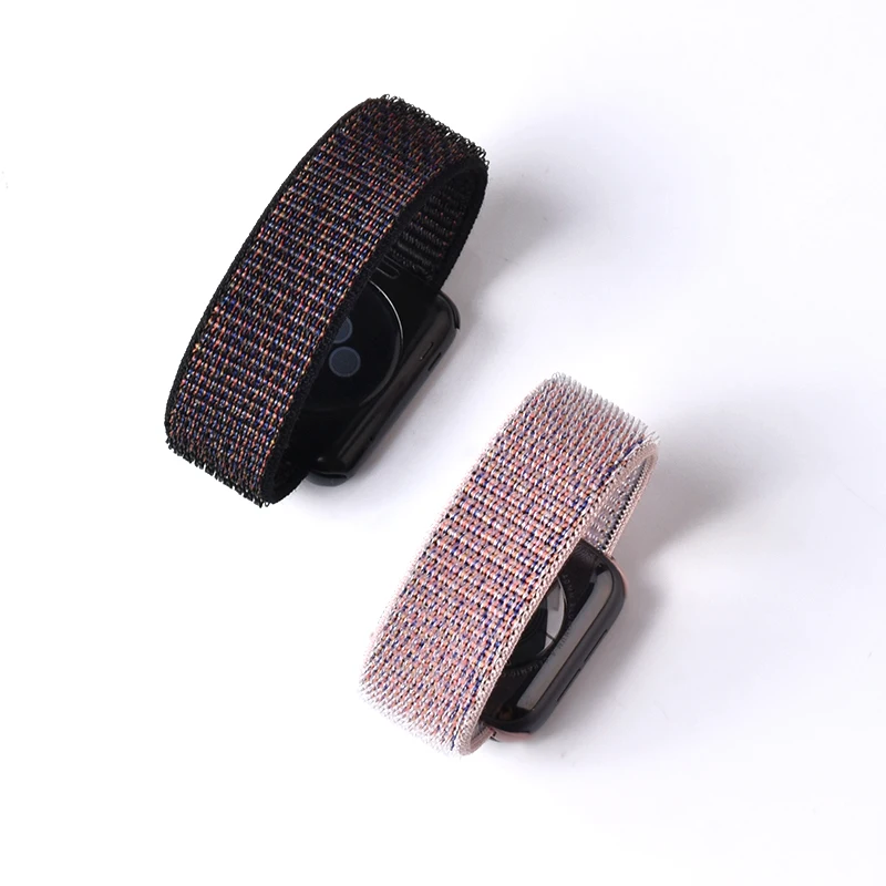 

Braided Solo Loop Nylon Breathable Strap For Watch band 44mm 40mm 38mm 42mm Elastic Bracelet for Watch Series 6 SE 5 4 3