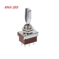 kn3 203 rocker latching toggle switch 3 positions on off on 3a250v handle switch 6pins