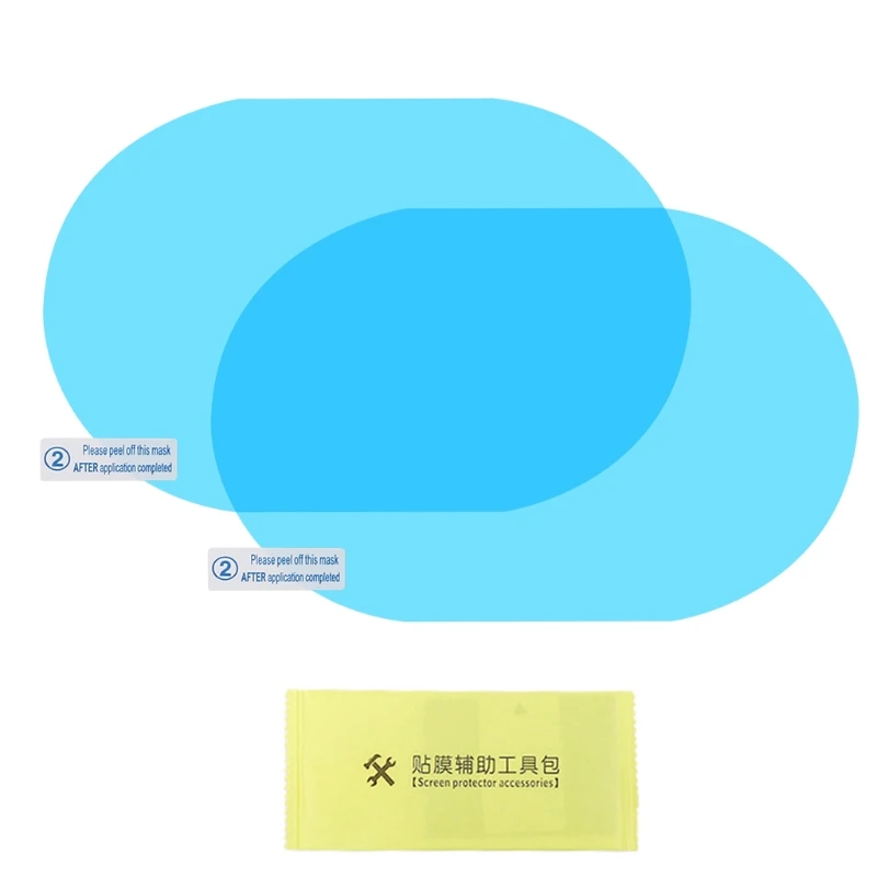 

2021 New 2 Pcs Car Rear View Mirror Rainproof Film Anti-Fog Clear Protective Sticker