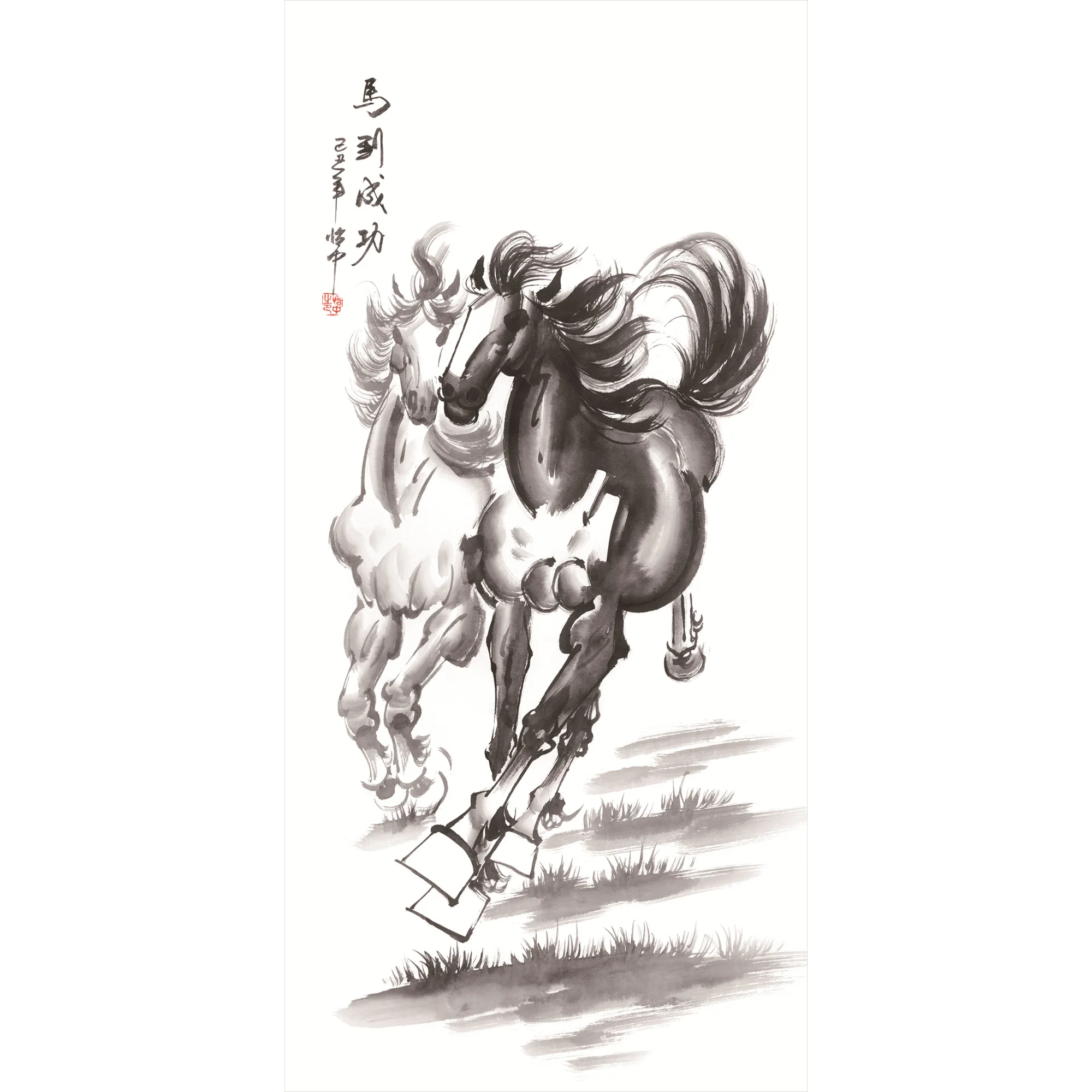 Азиатская Стена Свиток искусство Китайская традиционная шелковая картина