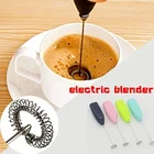 Миниатюрный Электрический блендер для кофе, ручной мешалка для взбивания яиц и напитков, креативный венчик, Электрический миксер для кофе, пищевой соус, молочный венчик