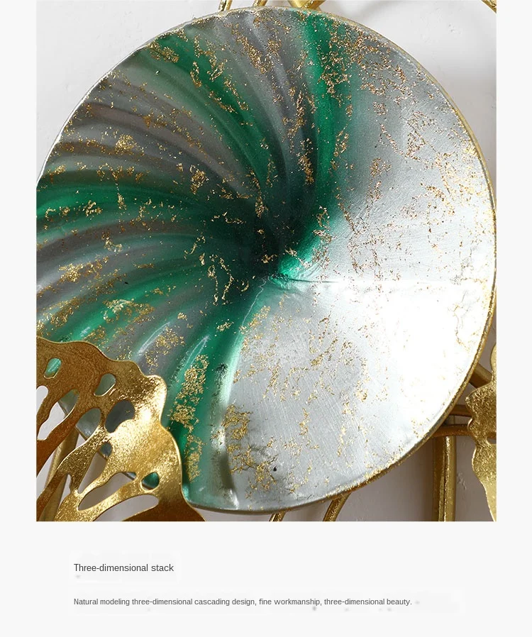 

European handmade 3D light luxury sofa bedroom metal wall decoration modern simple home decoration pendant room decoration