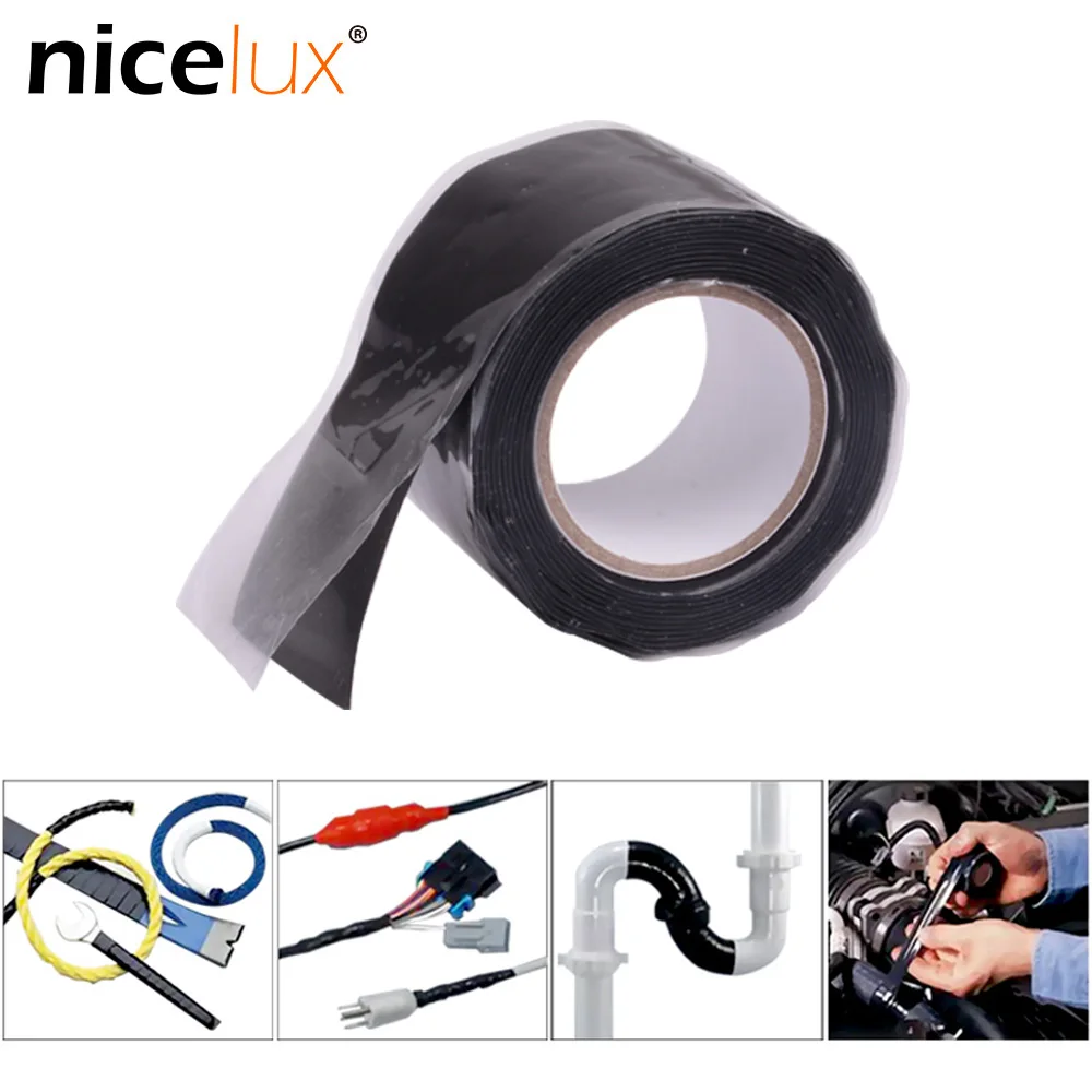 Водонепроницаемая самоклеящаяся Двусторонняя термостойкая изоляционная черная