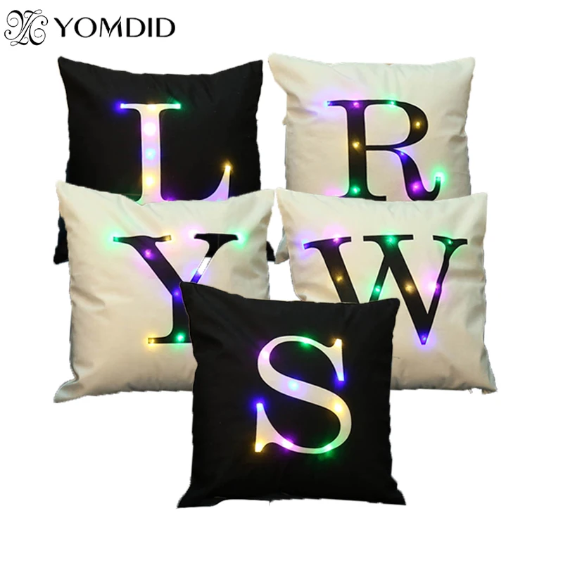Светодиодные светильники искусственный алфавит наволочки для подушек чехол