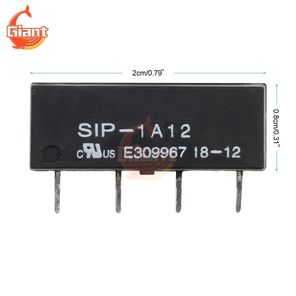 5 шт. реле постоянного тока 12 В язычковое 4 контактное реле|Реле| |