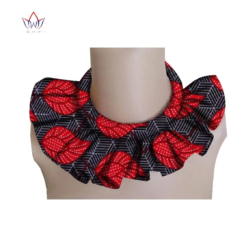 BRW африканские ожерелья-чокеры из Анкары ткань с Африканским принтом