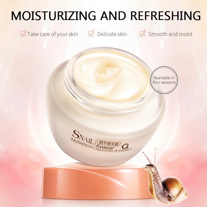 

Snail Face Cream Collagen Anti-Wrinkle Anti-Aging Facial Day Cream Hyaluronic Acid Moisturizer Nourishing Tight Skin Care TSLM1