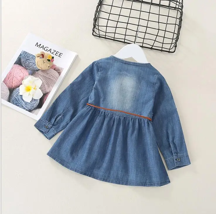 Детская одежда в европейском и американском стиле платье с вышивкой длинными