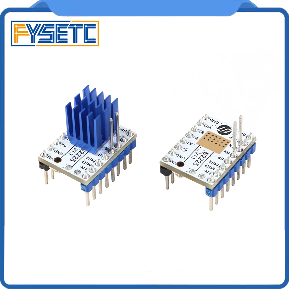 TMC S2225 V1.1 шаговый двигатель драйвер TMC2225 Stepsticks бесшумный 256 микрошаги ток 2A пик UART