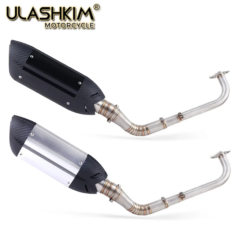 

Модифицированная Передняя средняя труба скутер глушитель Escape полная система без шнуровки для Yamaha NMAX155 NMAX 155 2015-2017