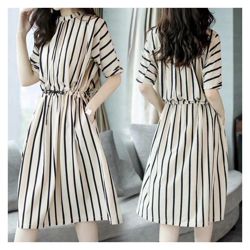 2019 женские элегантные вечерние платья больших размеров Vestido Женские полосатые