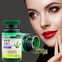 1 bottle 60 pills spirulina tablet rich in protein multi vitamins wafers algae alga spirulina powder anti fatigue loss weight