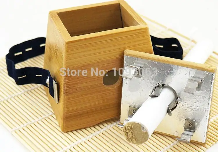 Толстая бамбуковая монокулярная коробка для прогревания Moxa Wooden | Дом и сад