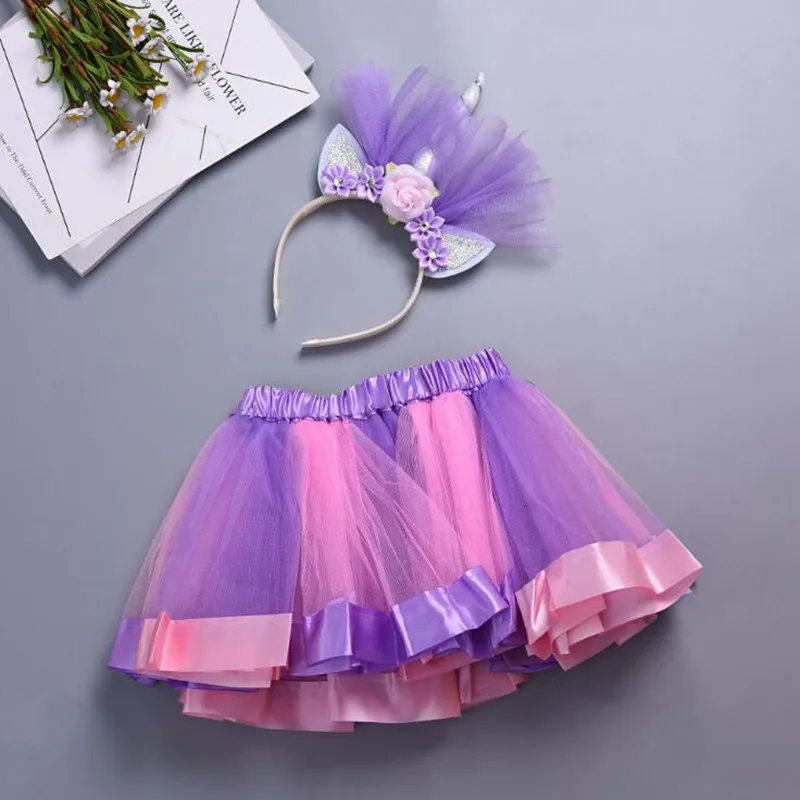 Новинка 2022 юбка-пачка одежда для маленьких девочек красочная мини-юбка-пачка