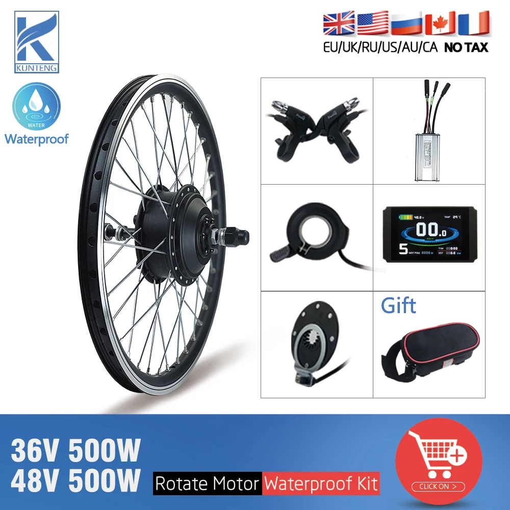 Комплект для электровелосипеда 36 В 48 500 Вт задний вращающийся - Цена: 7 592,82 руб.