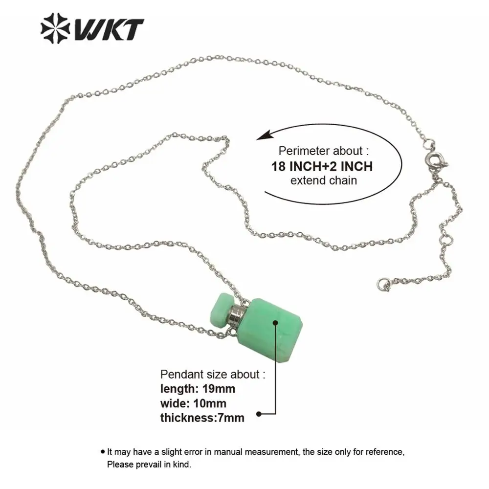 WT-N1240 Китай Поставщик высококачественное каменное ожерелье в флаконе для духов