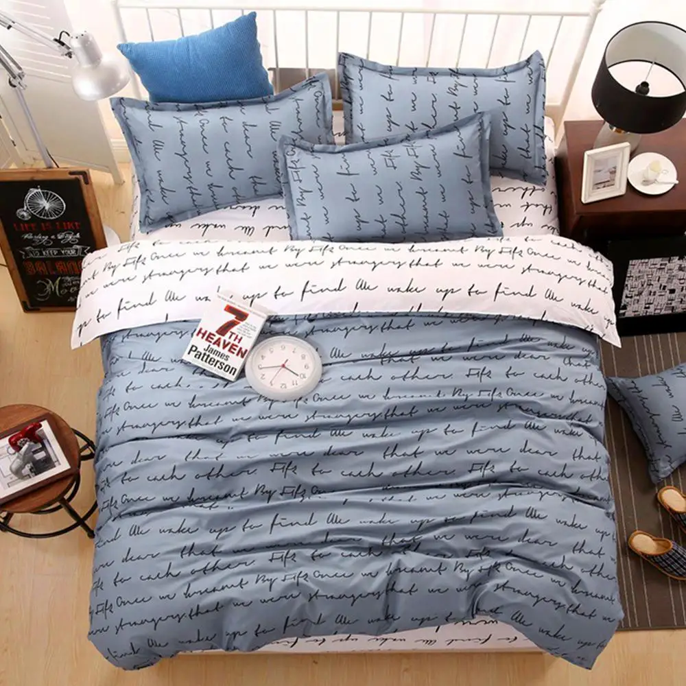 Комплект постельного белья из 100% хлопка пододеяльник подушка покрывало простыня