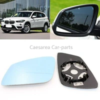 for bmw x1 2010 2017 side view door mirror blue glass with base heated