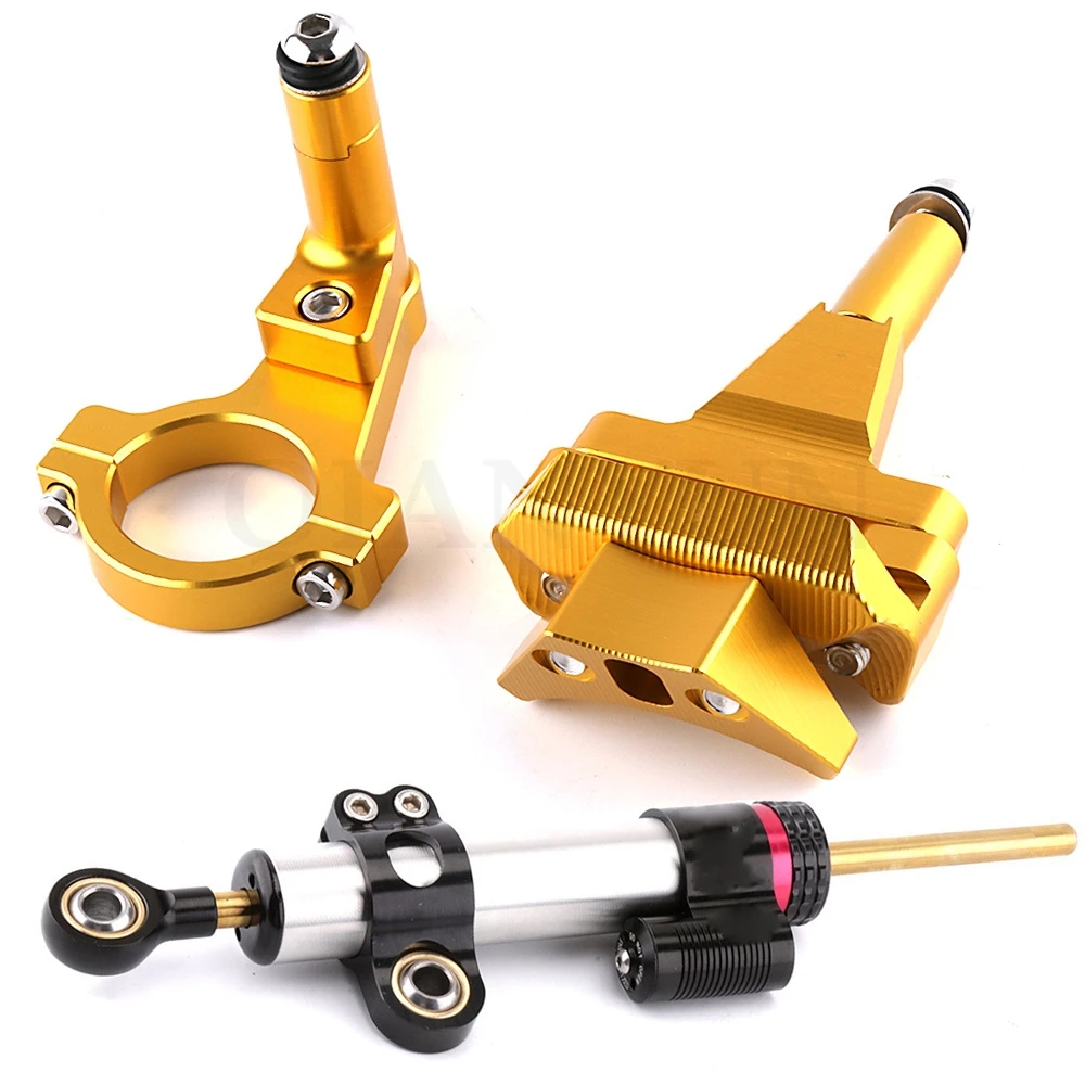 

Motocrycle Accessories CNC Street Bike Steering Damper Mounting Kit Stabilizer Adjustable For Ninja400 2018 2019