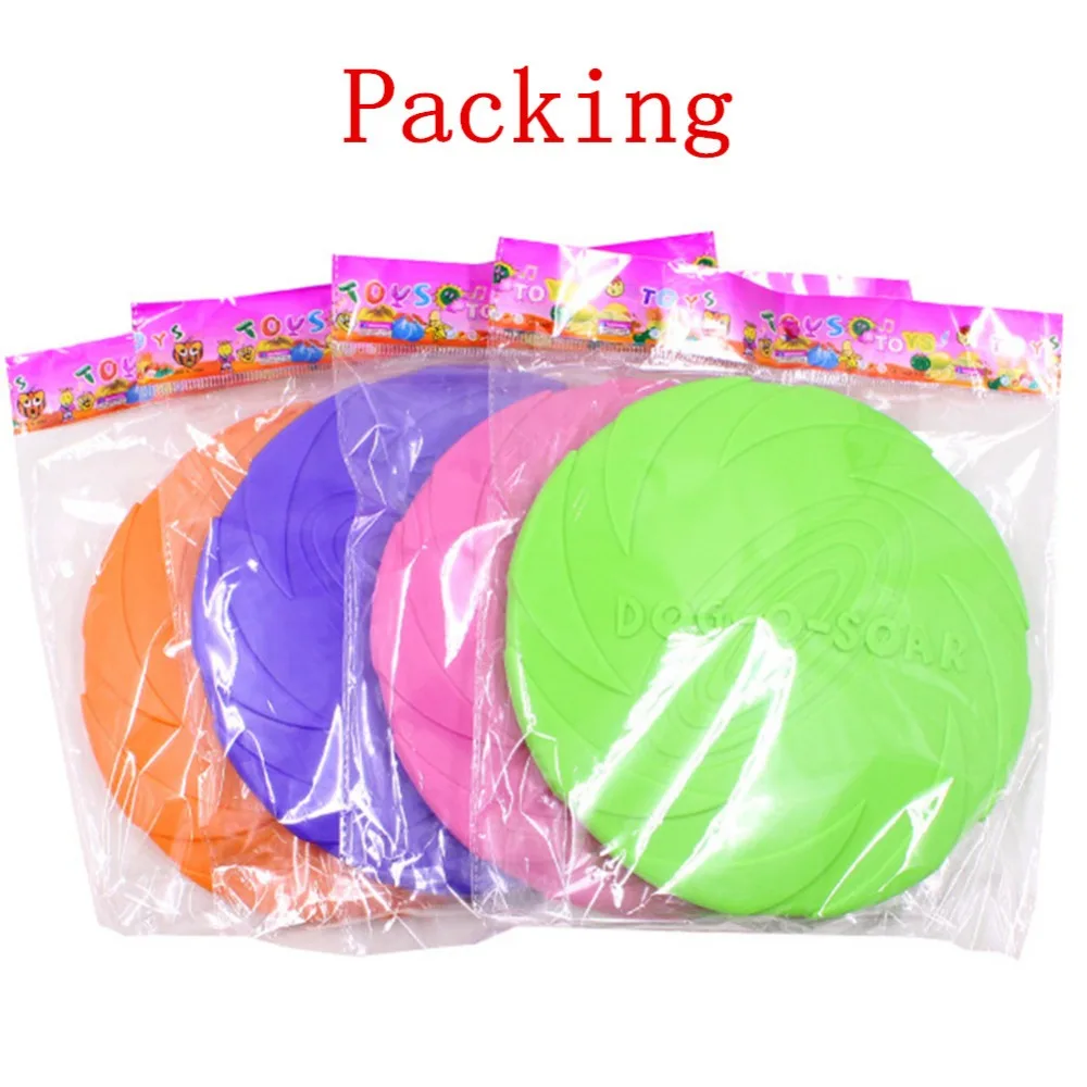 

2020 OutDoor Pet Toys New Large Dog Flying Discs Trainning Puppy Toy Rubber Fetch Flying Disc 15cm 18cm 22cm