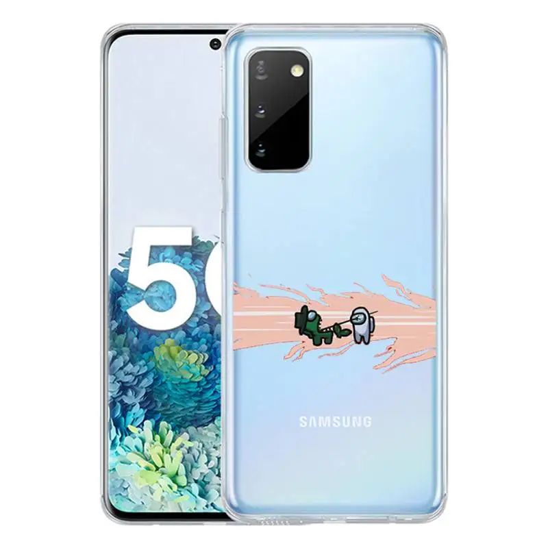 

Among us Phone Case For Samsung S10 S10lite 2019 S9 S9plus S8 S7 transparent cases