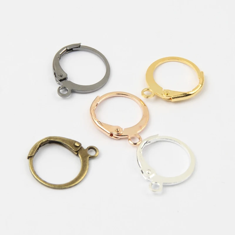 

Застежки для сережек «сделай сам», золотистые французские застежки-петли для сережек, застежки для бижутерии, 20 шт./лот