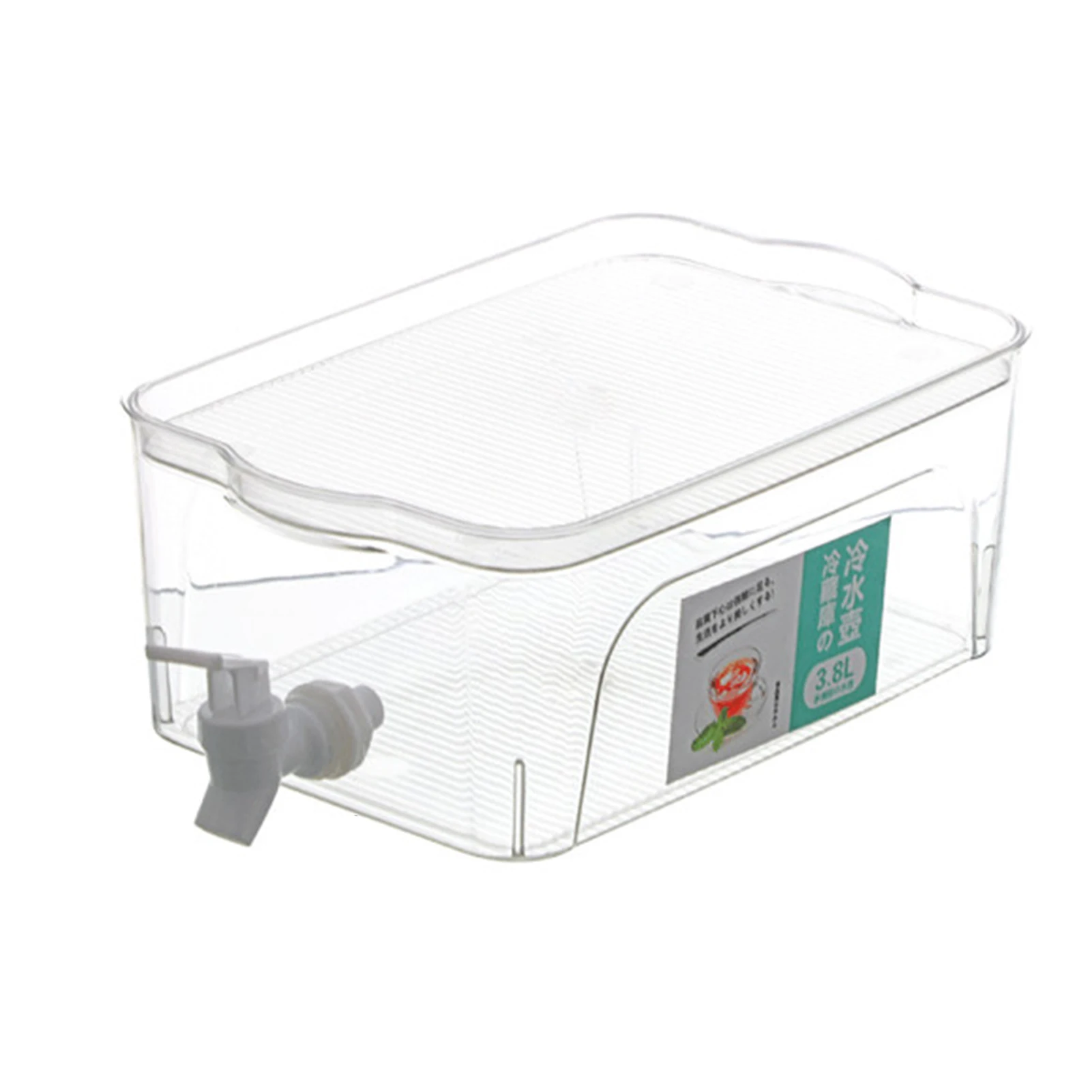 

3.8L Summer Household Lemonade Bucket Kettles Dispenser Beverage Container With Spigot & Fruit Server Lid Drink Standard