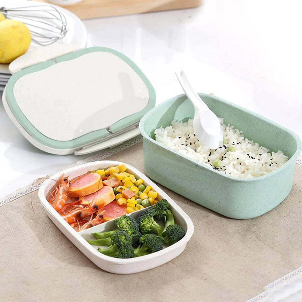 Портативный Ланч бокс из полезного материала пшеничной соломы бэнто боксы