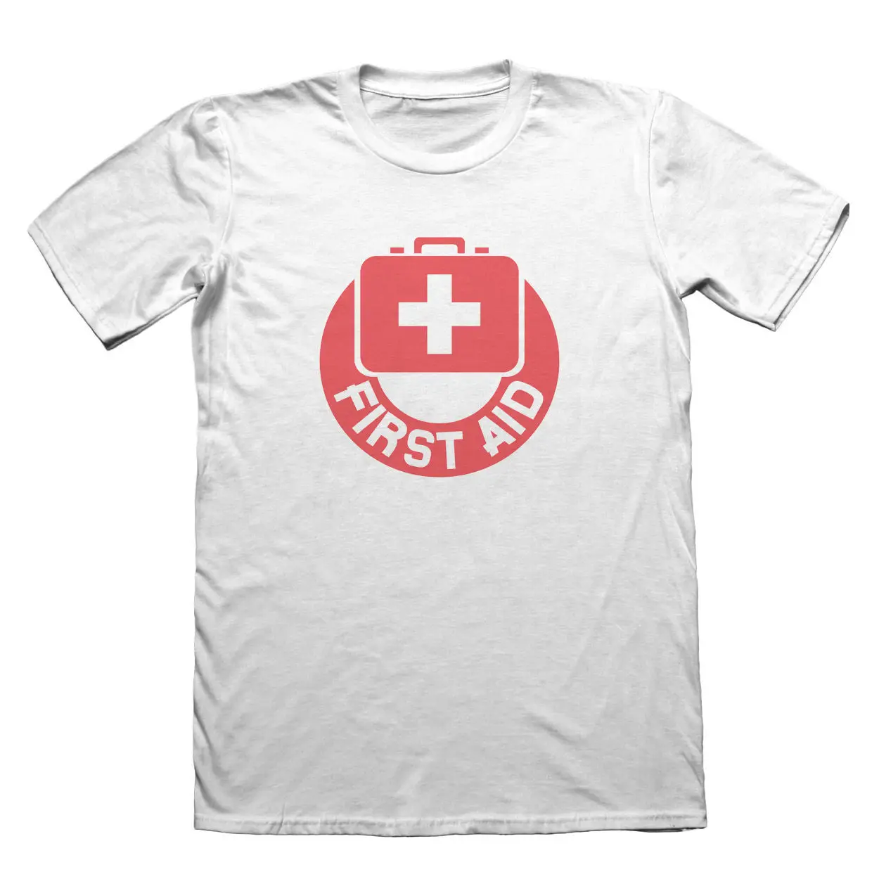 

Summer 2020 Short Sleeve Plus Size First Aid Design T-Shirt - Men's Fathers Day Christmas Tee shirt