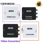 Преобразователь Grwibeou с HDMI на RCA, AVCVSB LR, HD 1080P, AV2HDMI, поддержка NTSC, PAL, HDMI на VGA