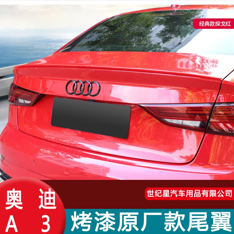 

Высококачественный задний спойлер Неокрашенный из АБС-пластика для Audi A3 Sedan 2014-2019 крышка багажника автомобильный Стайлинг