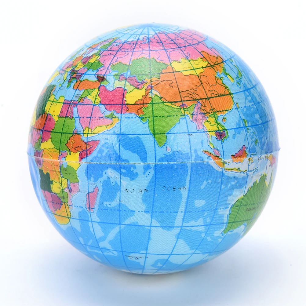 

Stress Relief World Map Foam Ball Atlas Globe Palm Ball Planet Earth Ball