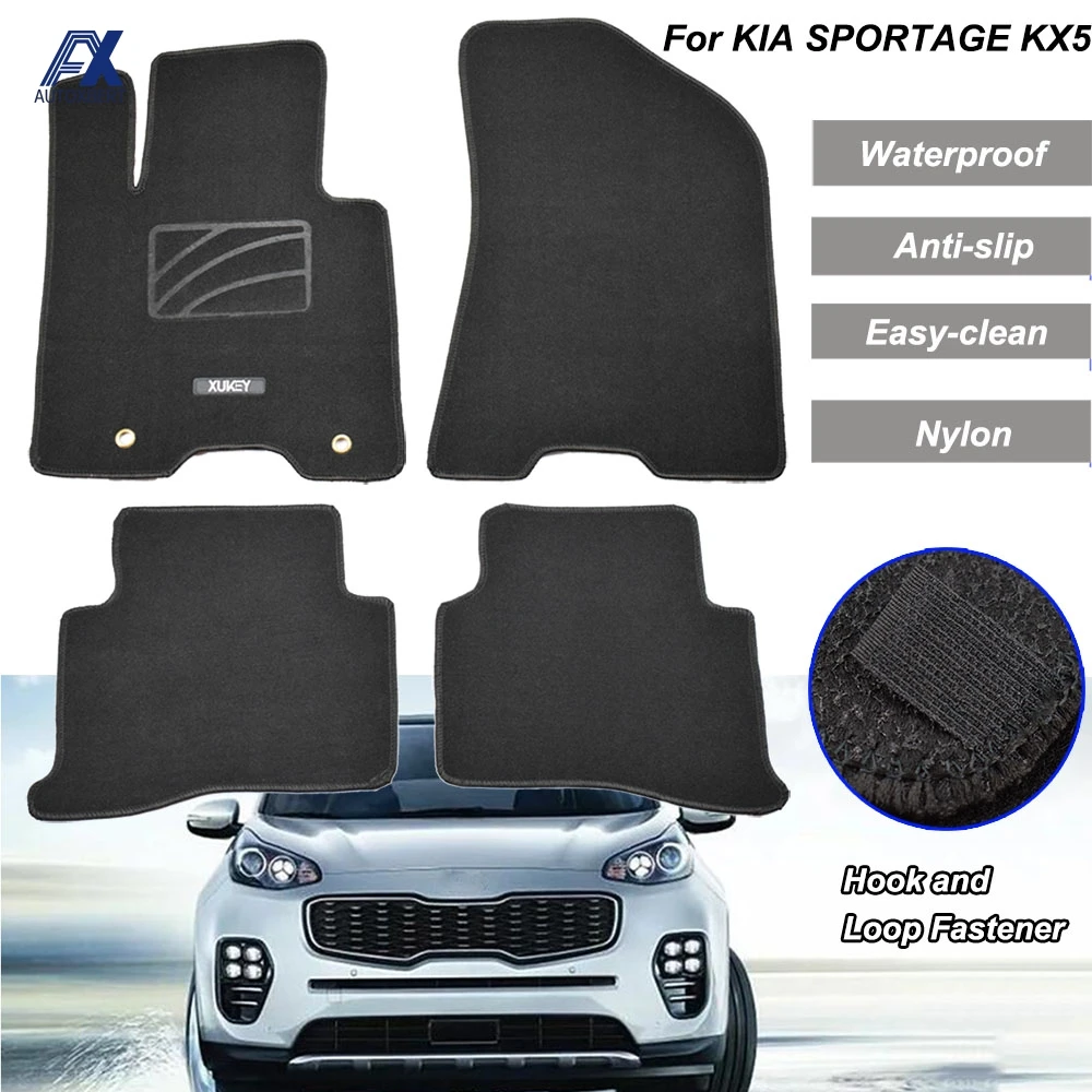 4 шт. автомобильный напольный коврик для Kia Sportage Kx5 2016 2017 2018 2019 LHD противоскользящая