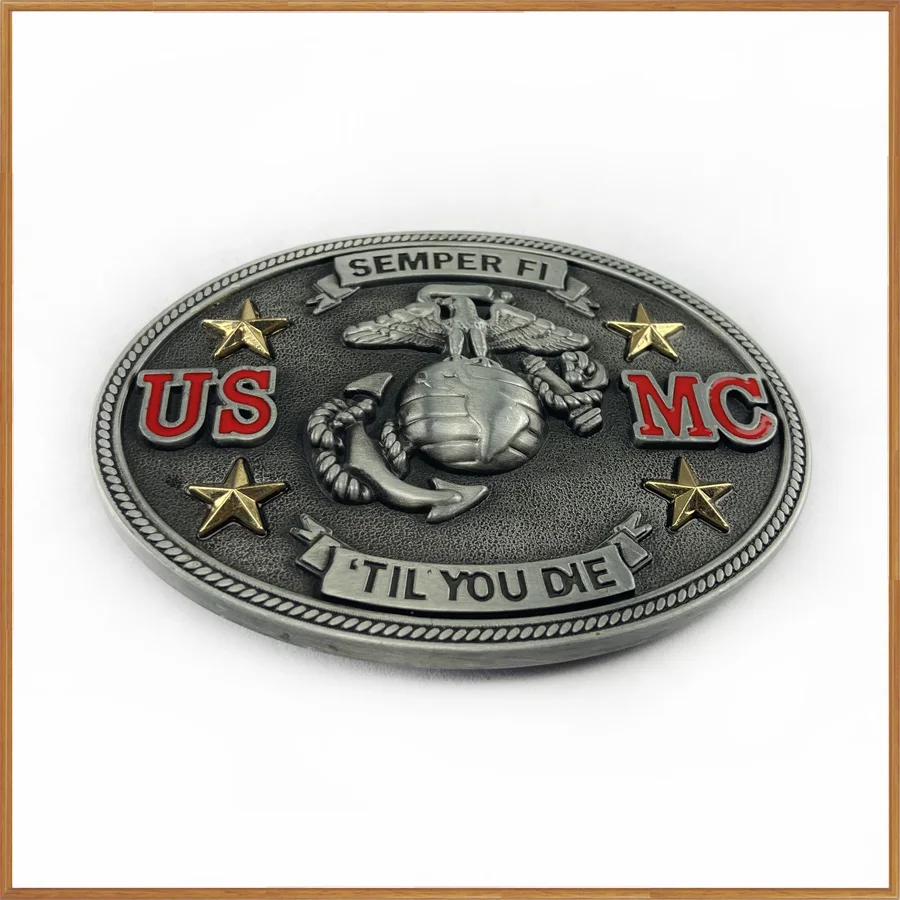 Пряжка для ремня BuckleClub американская военная ковбойская в стиле милитари с