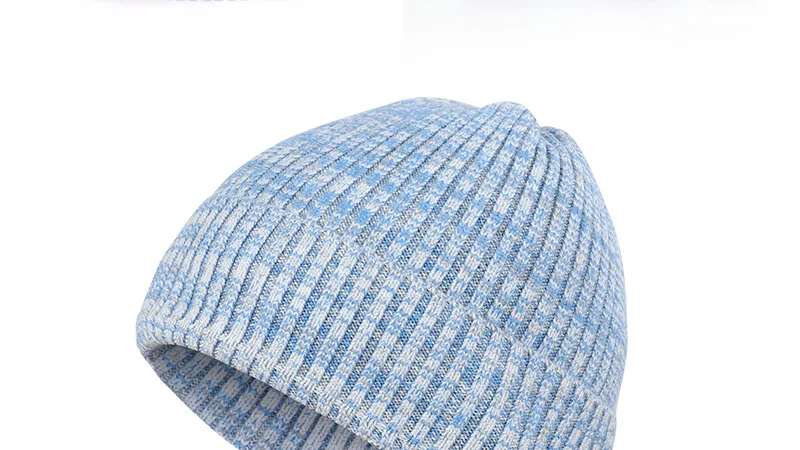 Fashion woman variegated knit hat autumn and winter warm high quality cotton hat Innocent cap ladies casual ski mask peas