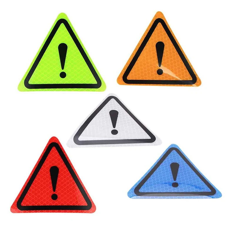 Universal Reflective Sticker Car Bodywork Decorative Paster Motorcycle Triangle Warning Label DIY Stickers | Автомобили и