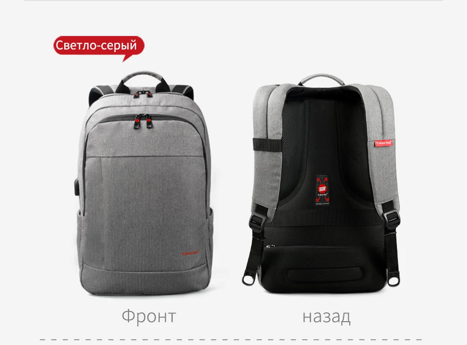 Tigernu рюкзак для ноутбука сумка с usb зарядкой сумка мессенджер мужская сумка брызгозащищенные сумки на плечо 15,6 Mochila мужские дорожные сумки