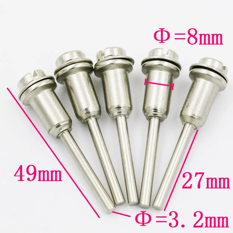 Винт роторный шпиндель усиленным хвостовиком серебро Нержавеющая сталь