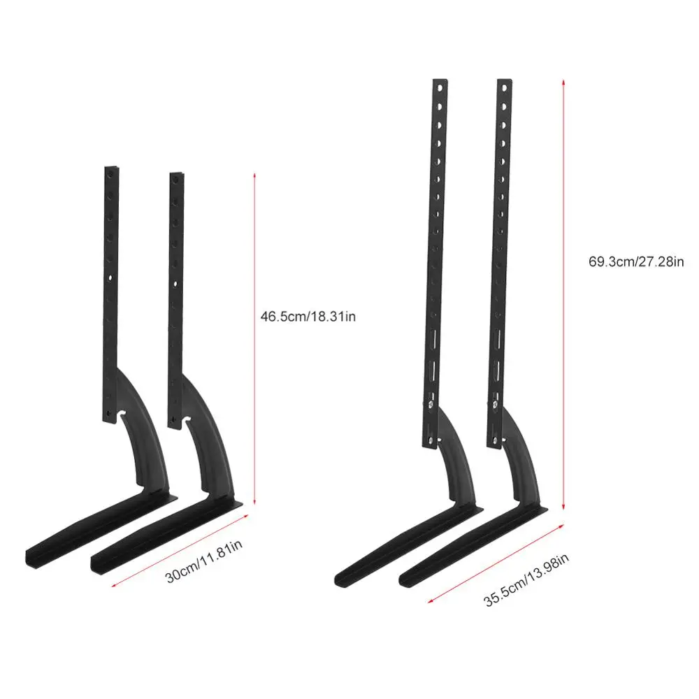 Черный Металлический Стальной Кронштейн для телевизора настенный светодиодный