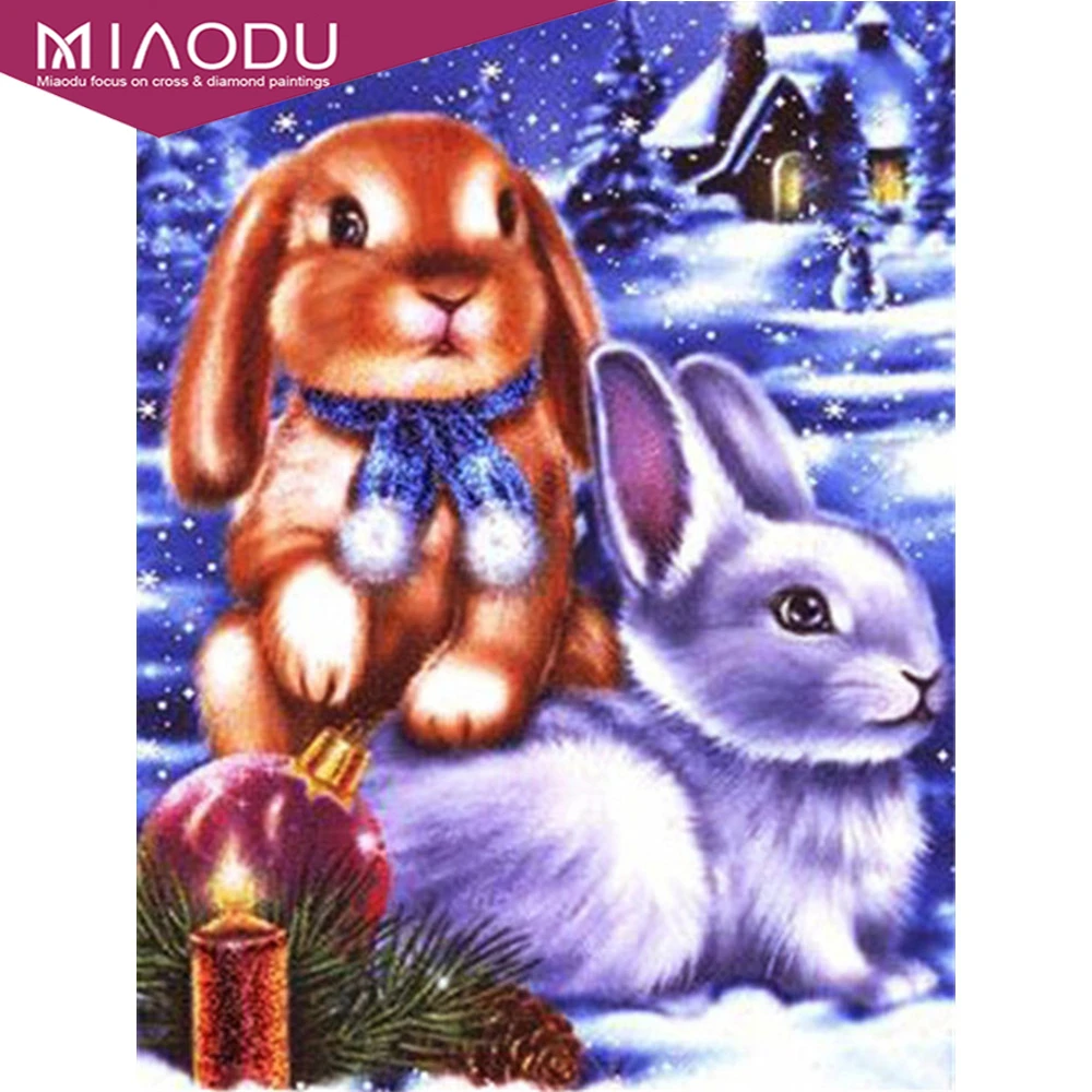 Алмазная живопись Dbqp полный квадратный кролик Новое поступление алмазная