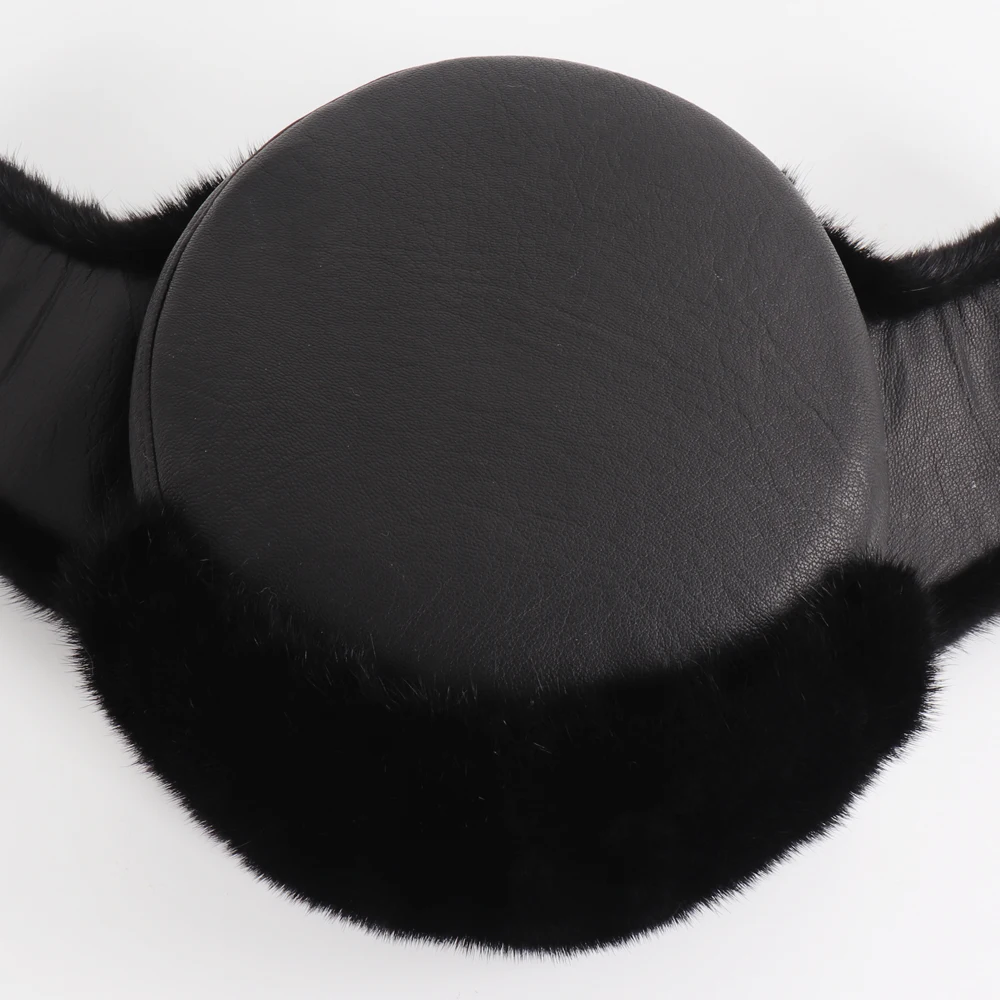 Новое поступление Мужская Роскошная шапка из 100% натурального меха норки зимняя