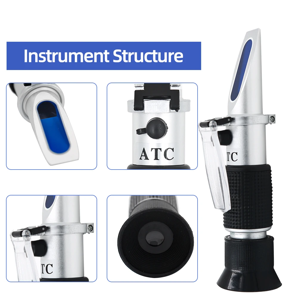 Refractometer Pet Urine For 1.000-1.060 Specific Gravity Handheld Veterinary Serum Plasma Protein Hemoglobin Tester 40% Off | Инструменты