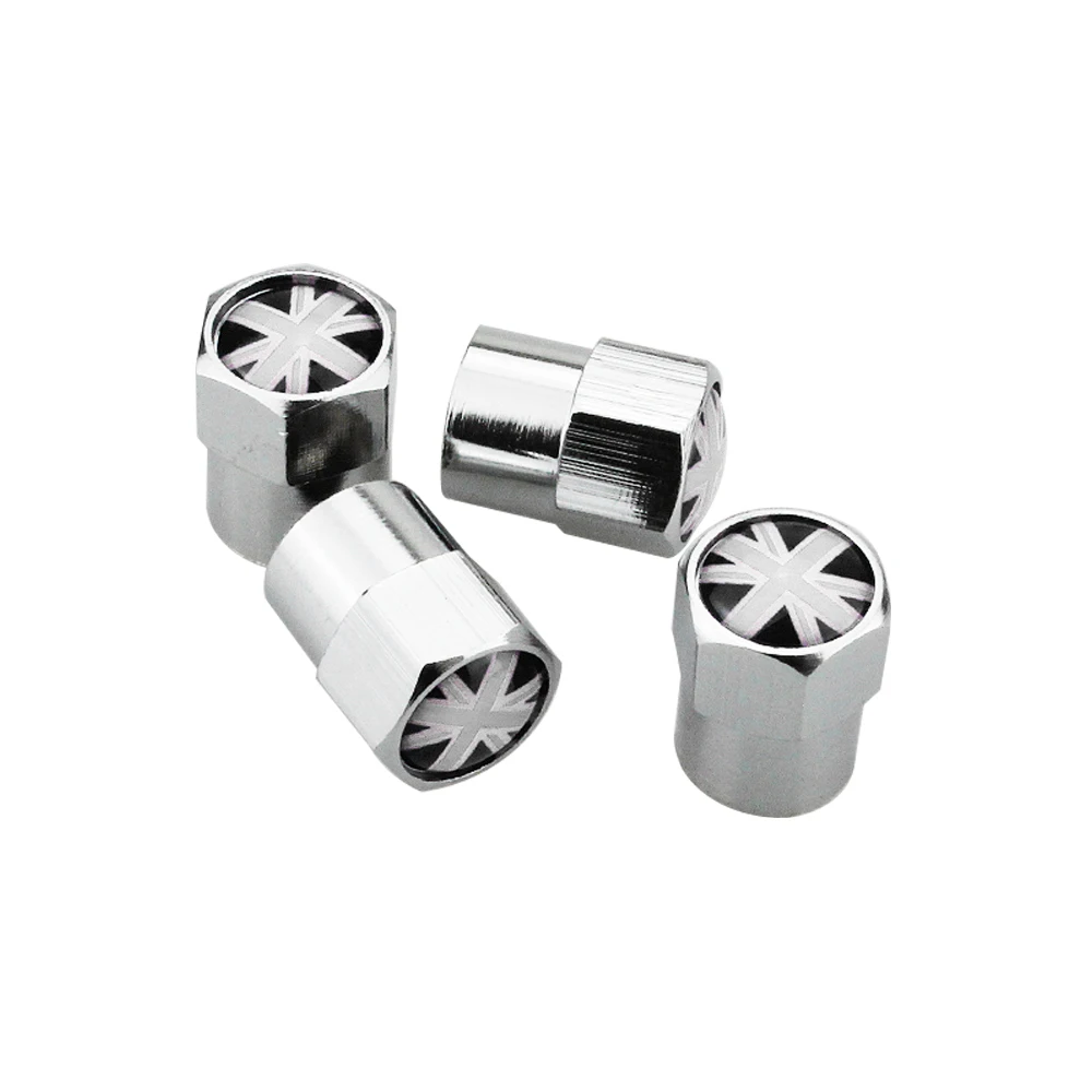 Для британский флаг логотип крышки стержня вентиля шины Стикеры аксессуар для