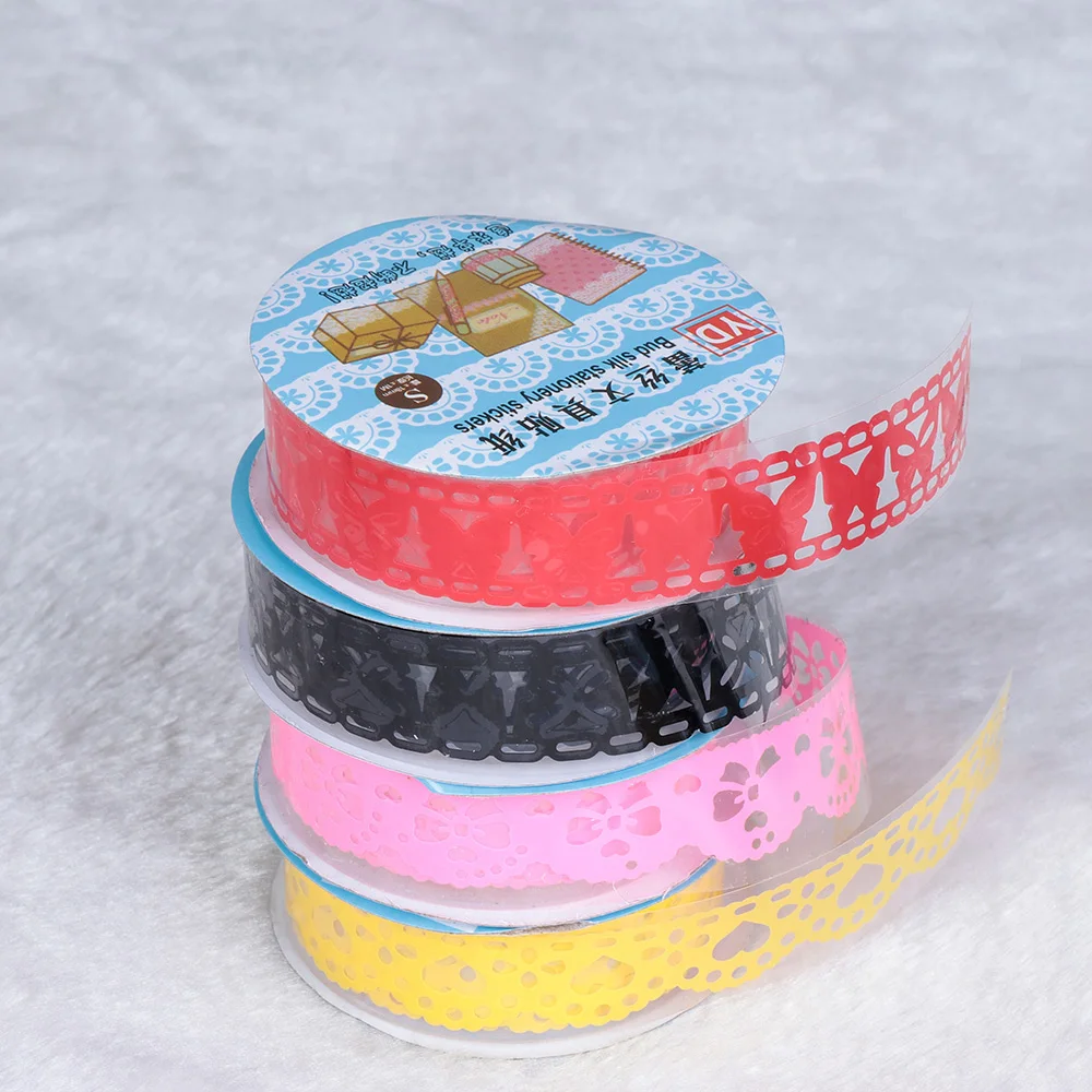 1 шт. Маскировочная лента с цветами клейкая бумага для альбома декоративная рулон