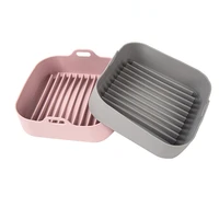 thickened square silicone grill pan air fryer oven accessories high temperature baking dishes heating bakeware tray kitchen tool