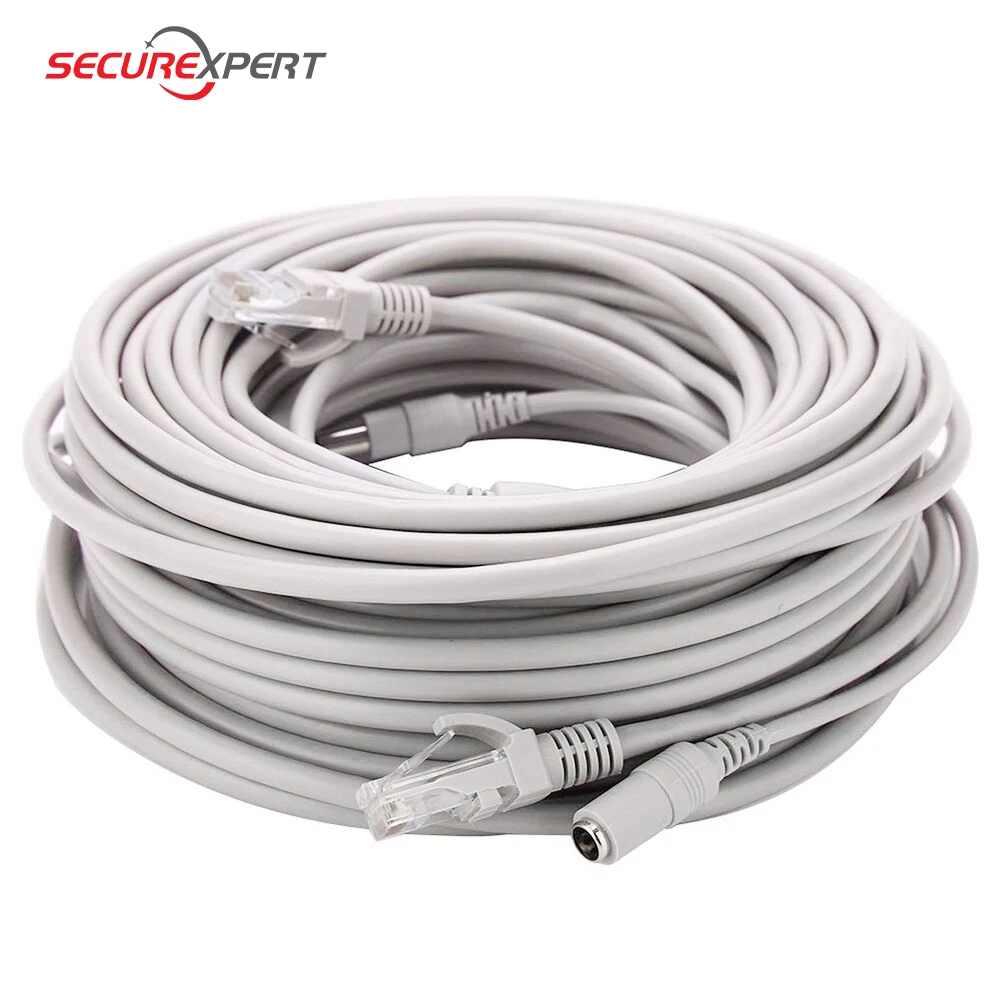 CCTV кабель RJ45 для видео наблюдения Камера работы в сети этернет на DC Мощность 2 1