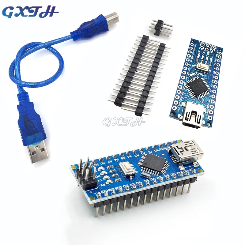 

Совместимый контроллер Nano 3,0 с Загрузчиком для Arduino CH340, USB-драйвер Nano V3.0 ATMEGA328P