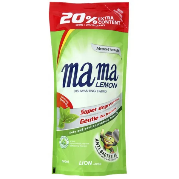 ЯПОНИЯ LION MAMA LEMON Гель-концентрат для мытья посуды и детских принадлежностей