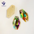 YANRUO 3261 AB шестигранные сшитые камни с плоским основанием для рукоделия Стразы для шитья